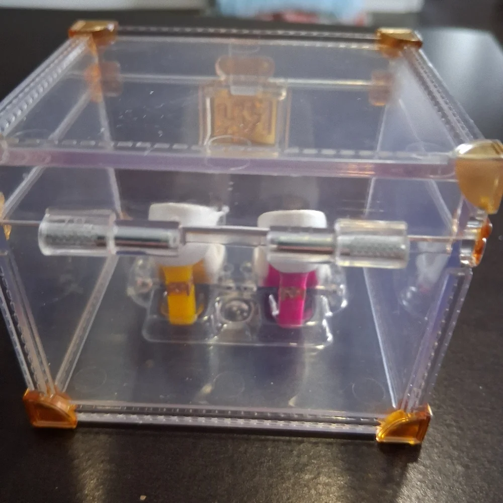 Rainbow High Clear Doll Display Case with Colorful Pump Heel Doll Shoes